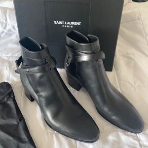 Saint Laurent Blake Jodhpur Leather Boots